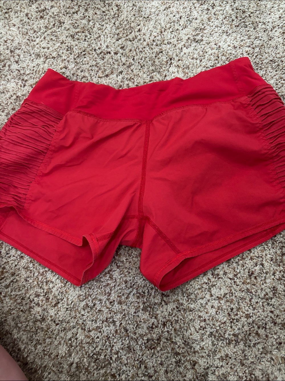 Women’s Red Athletic Shorts